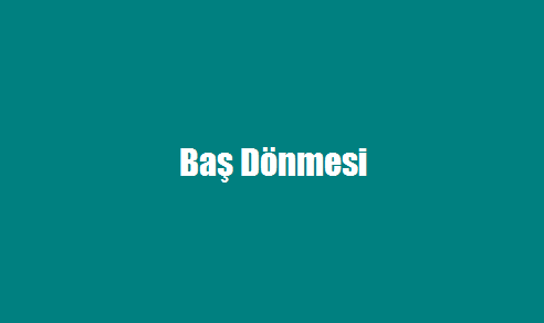 Baş Dönmesi