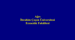 Ağrı İbrahim Çeçen Üniversitesi Eczacılık Fakültesi