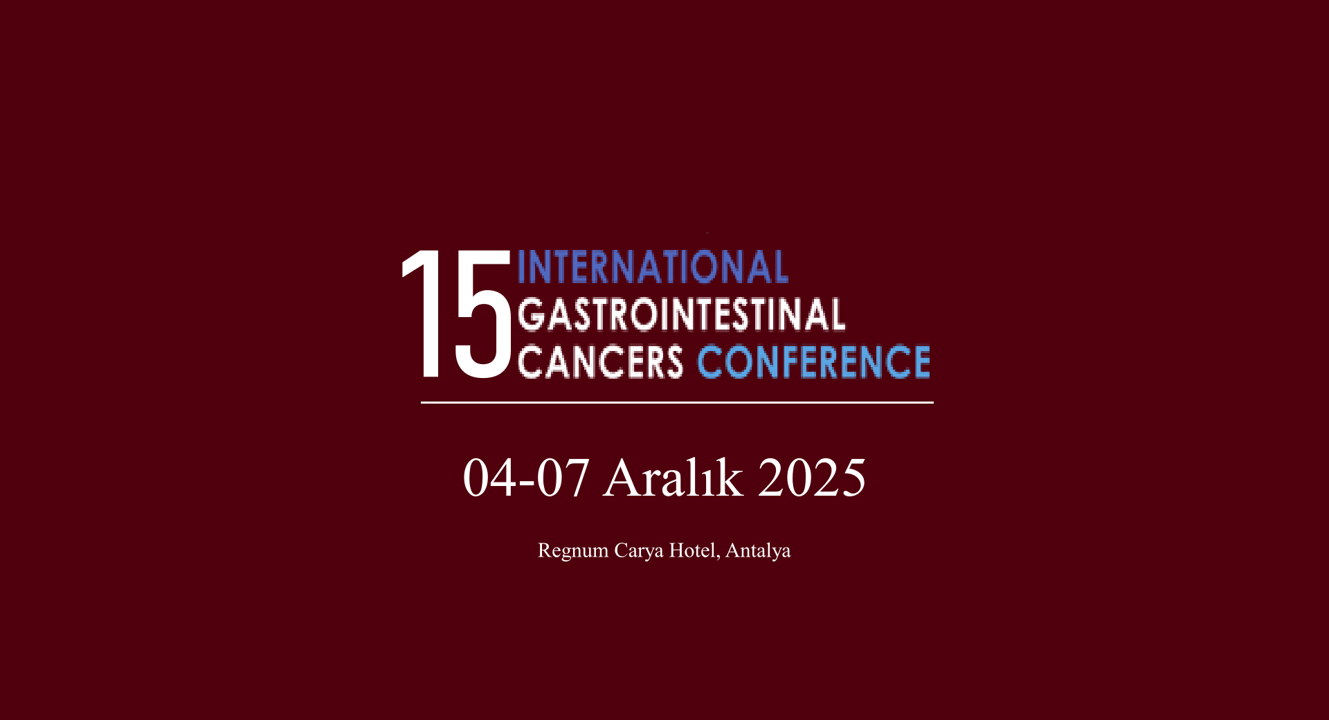 International Gastrointestinal Cancers Conference